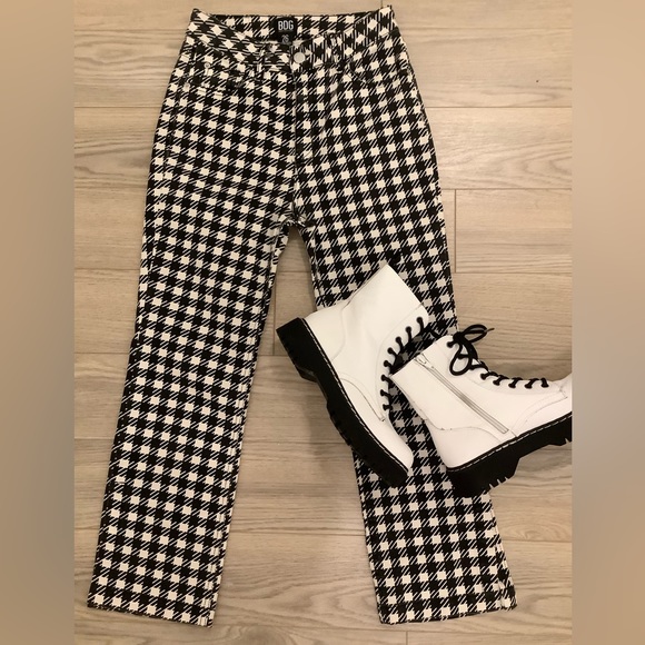 Urban Outfitters Pants - URBAN OUTFITTERS BDG BLACK AND WHITE CHECK PANTS❤️❤️❤️❤️